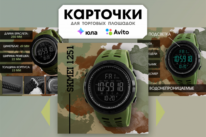 Дизайн карточек для маркетплейсов