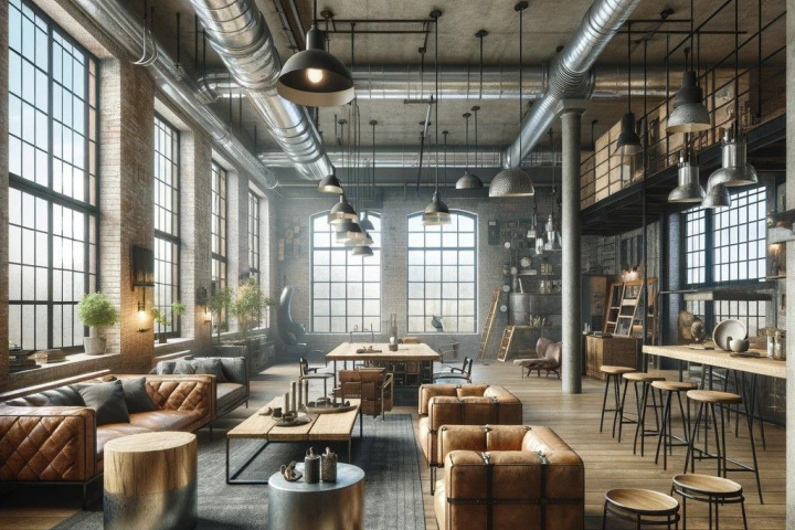 Промышленный интерьер