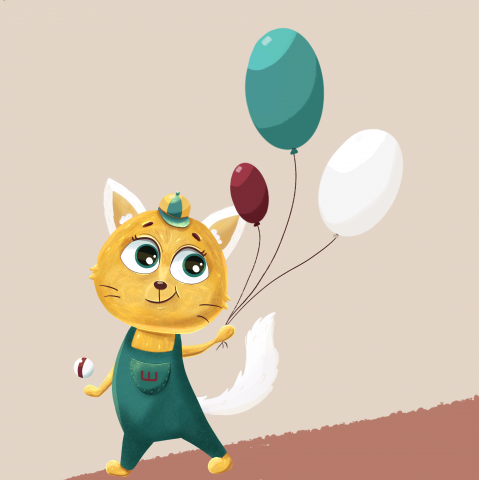 Котик для книги