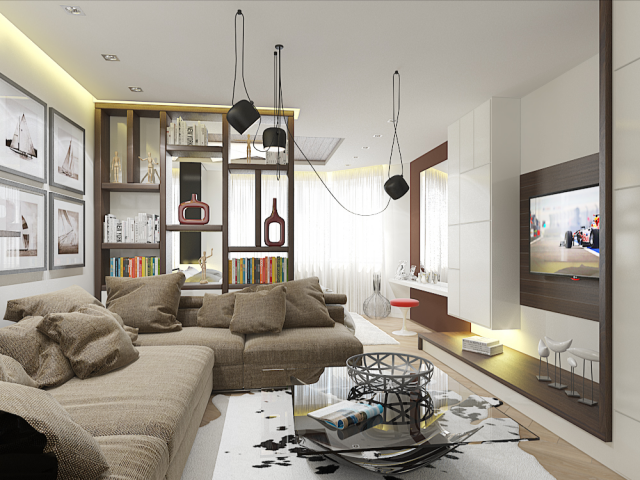 Гостиная со спальней