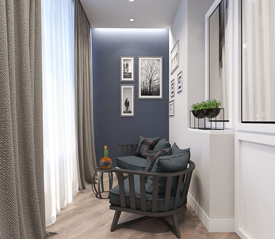 Закрытый балкон