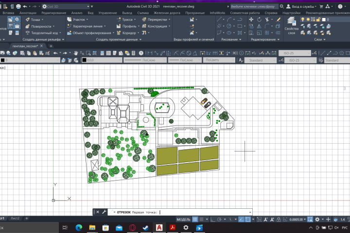 Генплан участка ИЖС