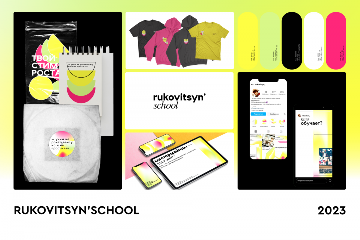 Фирменный стиль для онлайн-школы rukovitsyn'school