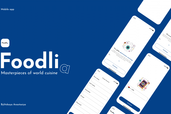 Foodlia. Mobile app.