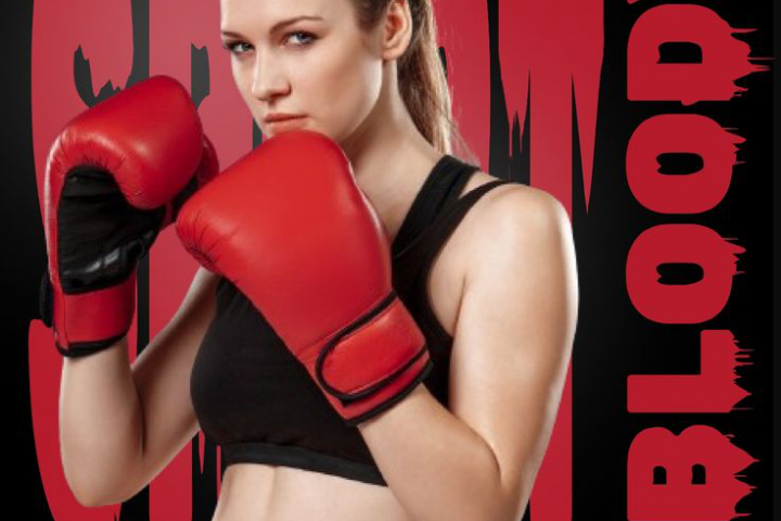 Девушка в красных перчатках