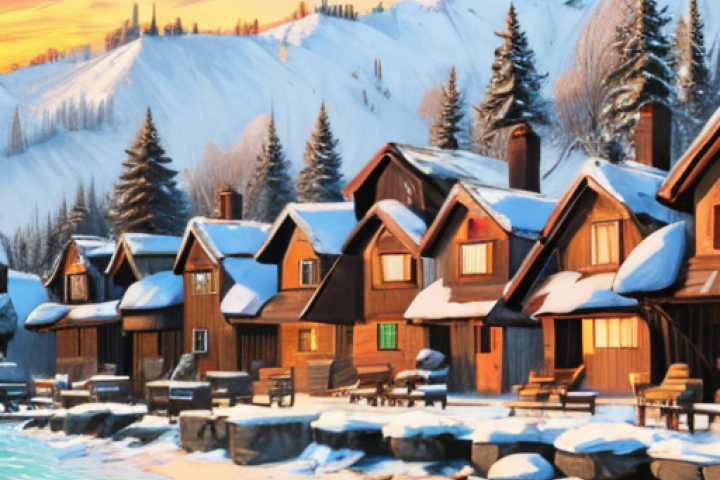 Деревня на берегу моря