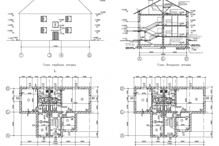 Вычерчивание планов/фасадов/разрезов в AutoCAD