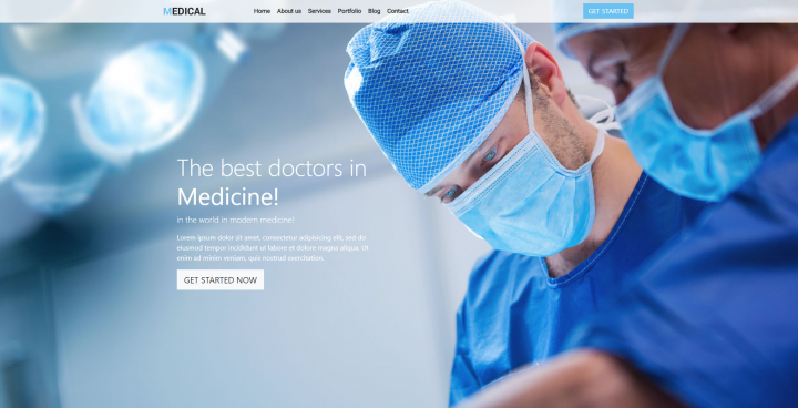 Сайт Landing Page "MEDICAL"