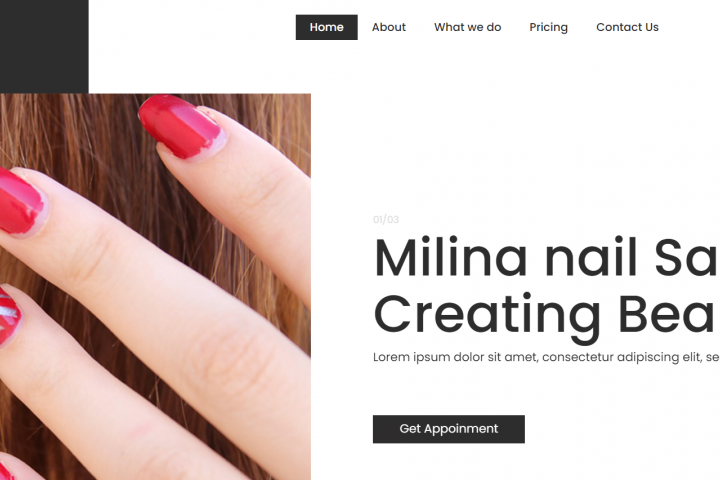 Копия сайта Milina которую сделал за 20 дней)