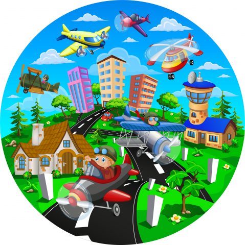 Коврик Самолеты