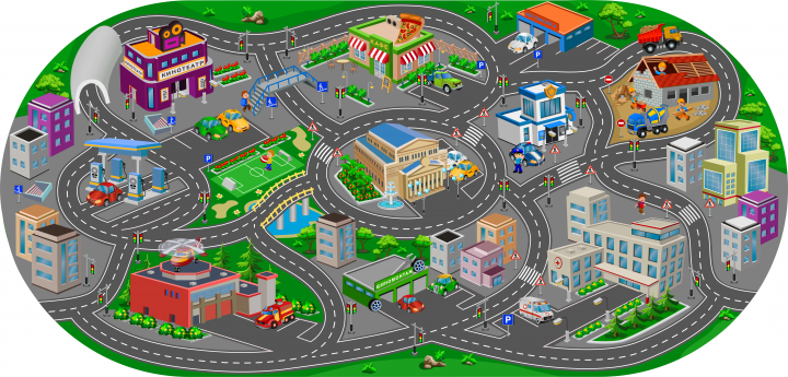 Трасса Город (коврик)