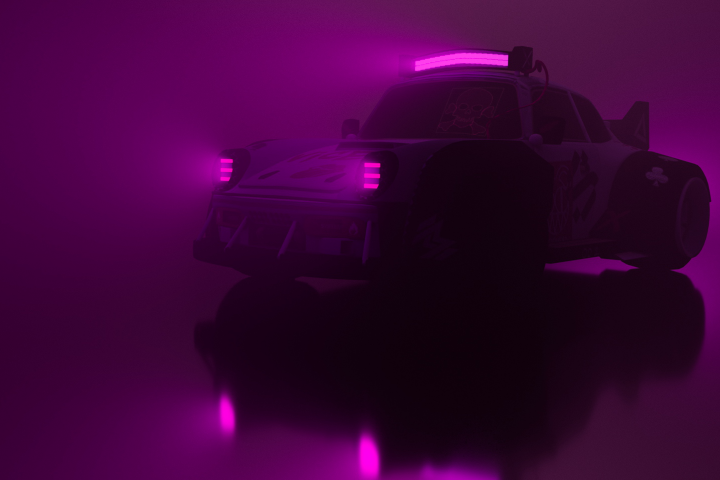 Рендер стилизованной машины