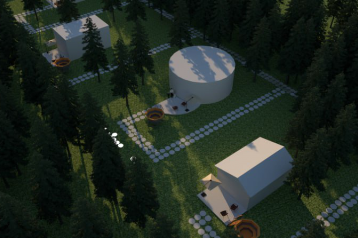 Чертежи генплана глэмпинга