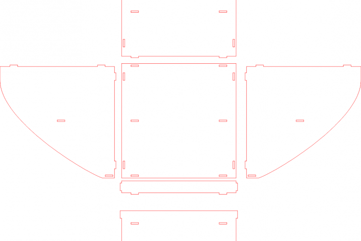 Технический рисунок для резки на ЧПУ.
