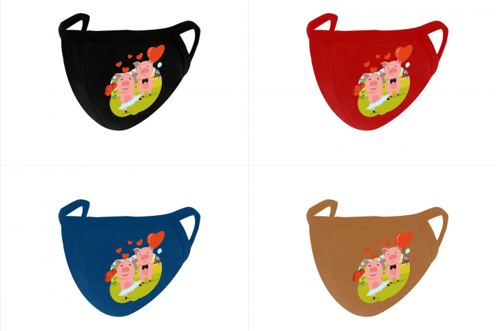 Разработка дизайна для корпоративных масок.