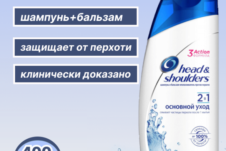 Карточка товара шампуня