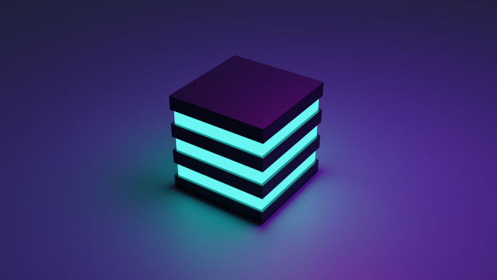 Простой светильник в виде куба