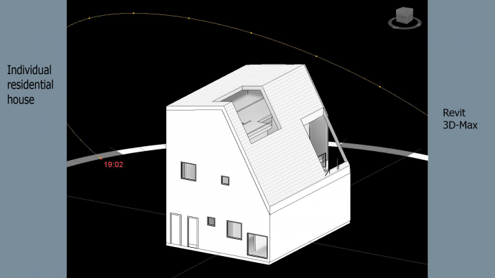 Модель дома в Revit