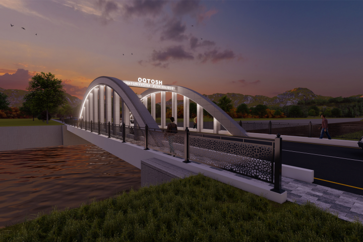 Проект входной арки на территорию санатория