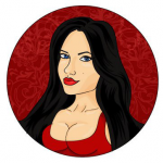 Портрет отрисованный-веткторный