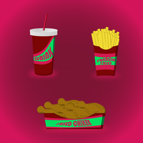 Графика для сферы Fastfood
