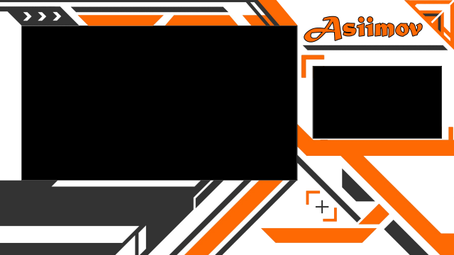 Фон с окошками для стримеров в стиле Asiimov (cs:go)