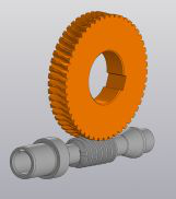 Червячная пара редуктора