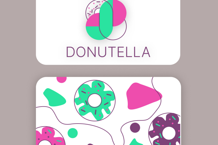 Логотип доставки пончиков