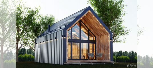Дом в стиле barnhouse