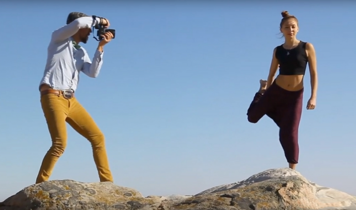 Йога фотосессия