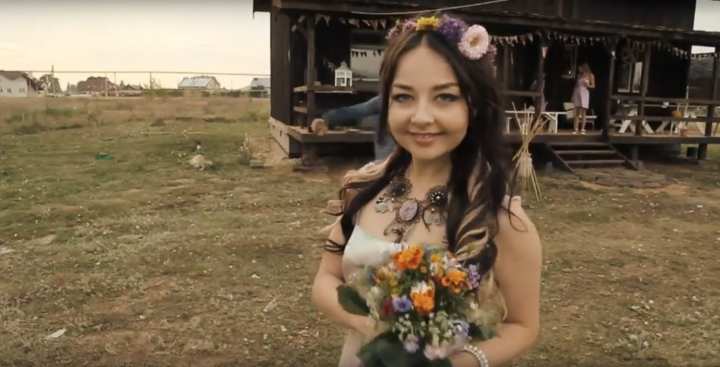 Свадебная фотосессия в "рустикальном" стиле