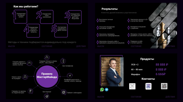 Презентация для бизнес-коуча