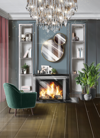 Визуализация гостиной по ТЗ