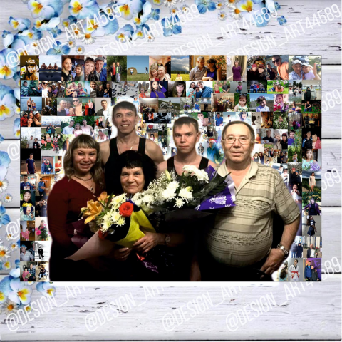 Фотомазаика на юбилей