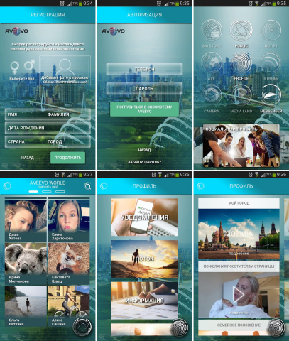 Мобильное приложение Aveevo (iOS, Android)