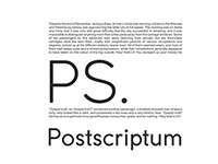 Логотип для анти-кафе Postcriptum
