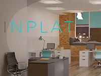 Анаморфические иллюзии в интерьере офиса inplat