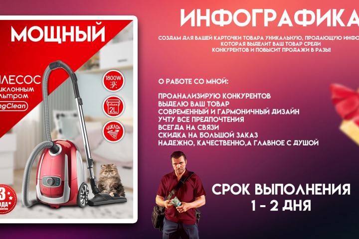 Дизайн карточек для WB / OZON