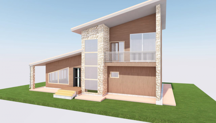 Двухэтажный коттедж