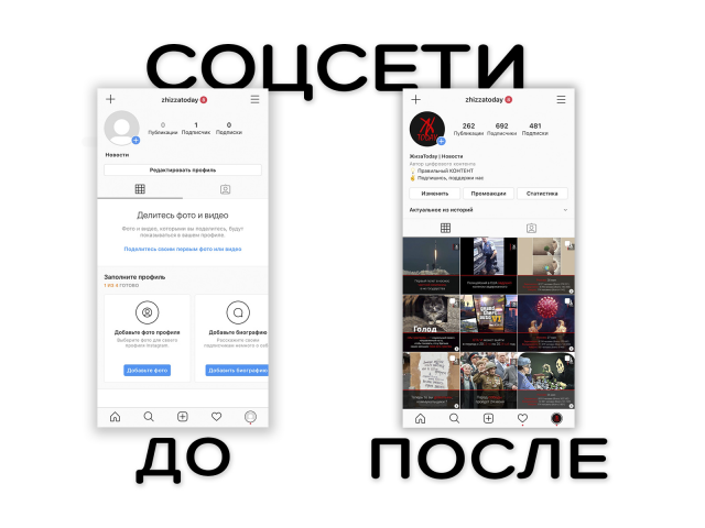 Оформление инстаграма новостей «ZhizzaToday»