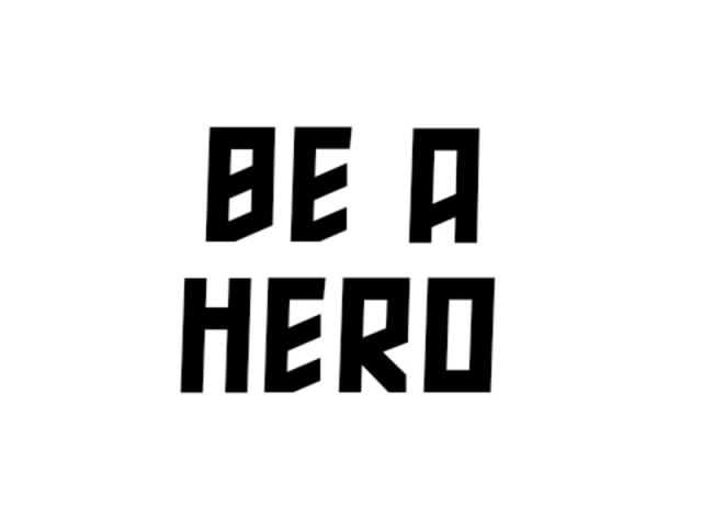 Логотип бренда одежды «BE A HERO»