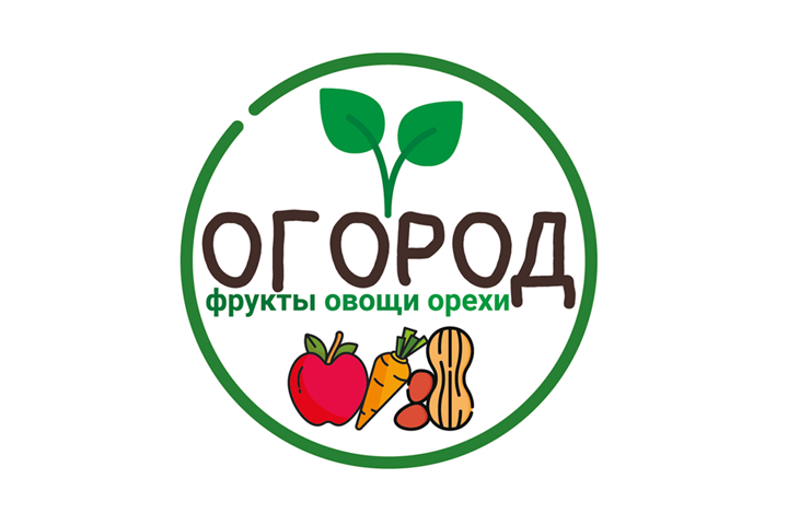 Вывеска продуктового магазина «Огород»