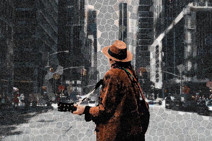 Man in the city (Коллаж)