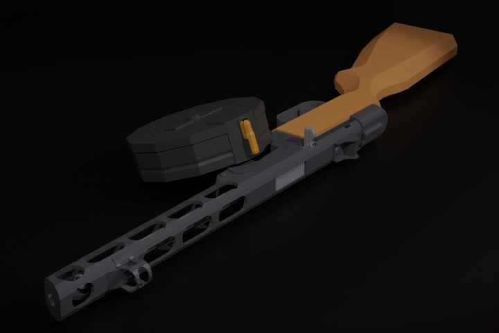 Stylized Low-Poly PPSH