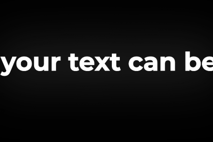 Кинетическая типографика Your text can be