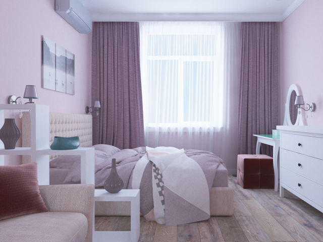 Дизайн спальни-гостиной в сталинском доме