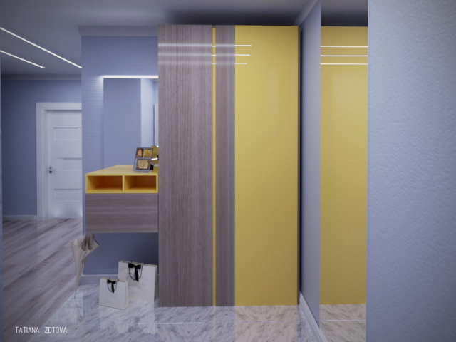 Интерьер двухкомнатной квартиры в Москве