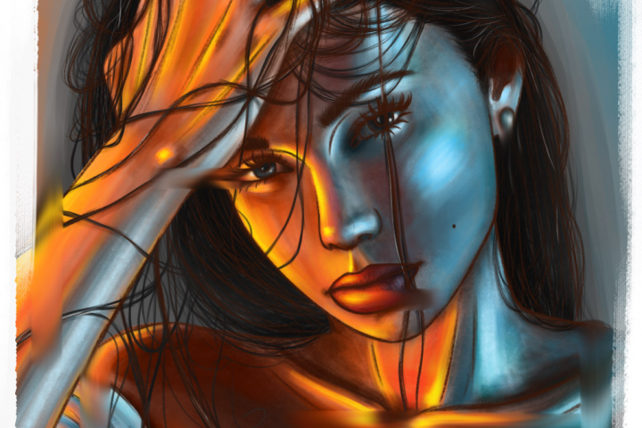 Арт с девушкой