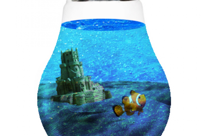 Лампочка-аквариум