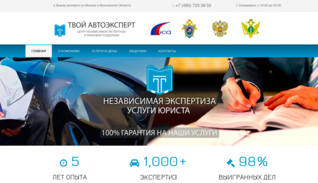 Яндекс.Директ для независимой экспертизы автомобилей